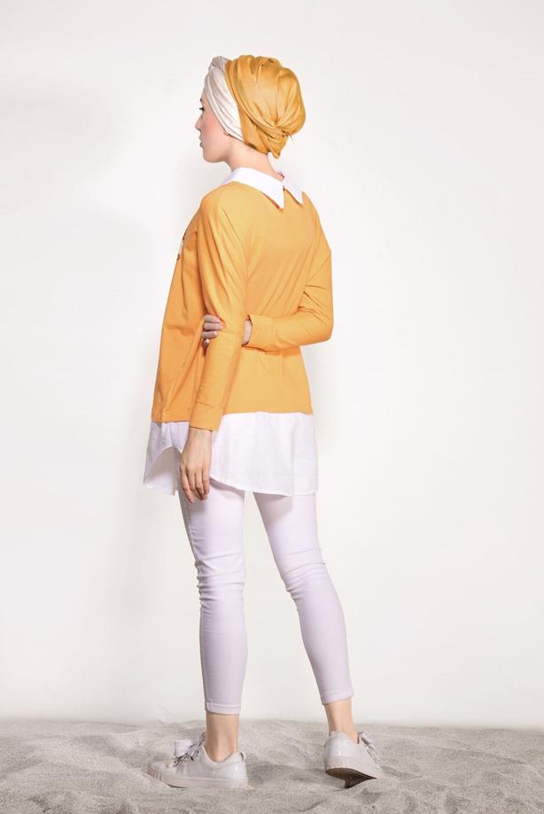 Vêtements hijab  PRINTED SPORTS TUNIC 0246  - TRENDTESETTÜR