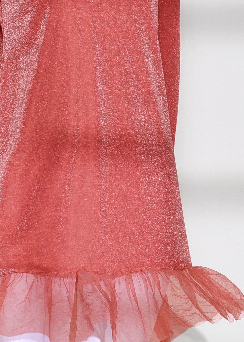 Vêtements hijab ORANGE TUNIQUE ARGENT DENTELLE 0271