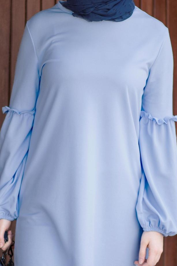 Vêtements hijab  RUFFLE DETAIL TUNIC T 0494  - TRENDTESETTÜR