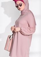 Vêtements hijab POUDRE TUNIQUE À VOLANTS T 0494