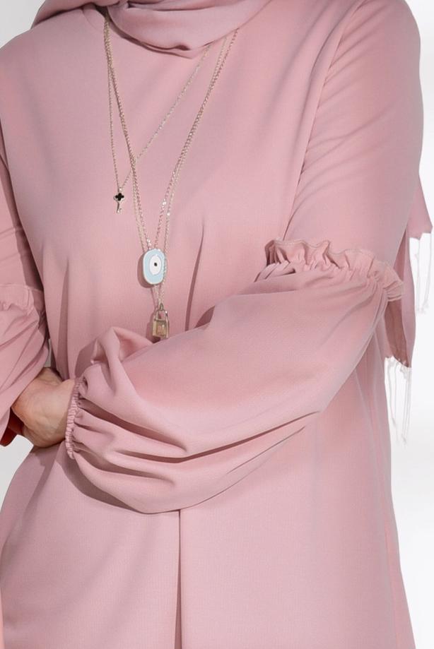 Vêtements hijab  RUFFLE DETAIL TUNIC T 0494  - TRENDTESETTÜR