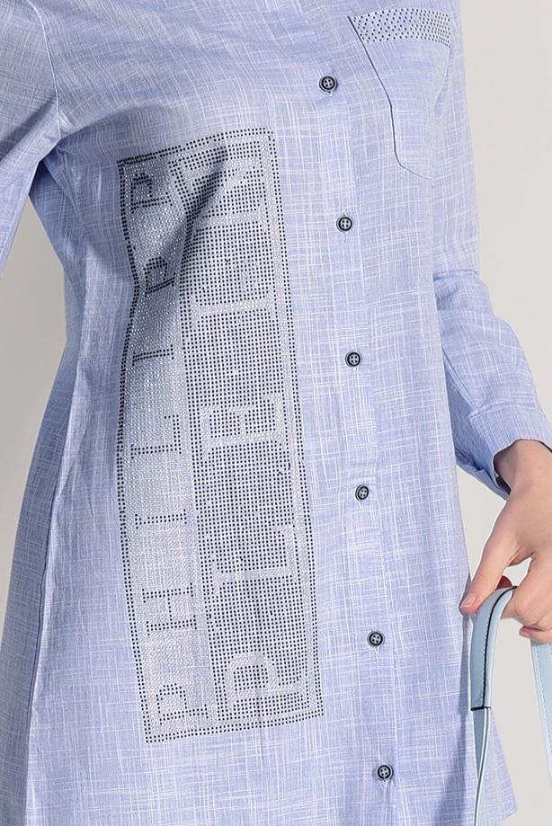 Vêtements hijab  EMBROIDERY DETAIL TUNIC T 0529  - TRENDTESETTÜR