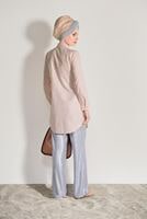 Hijab clothing POWDER EMBROIDERY DETAIL TUNIC T 0529 