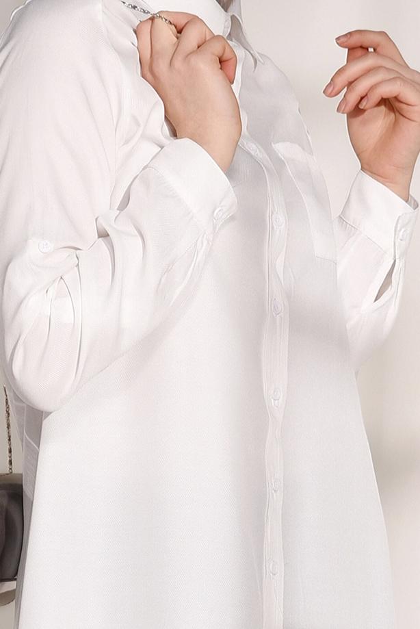 Hijab clothing  STONE DETAIL TUNIC T 0624  - TRENDTESETTÜR