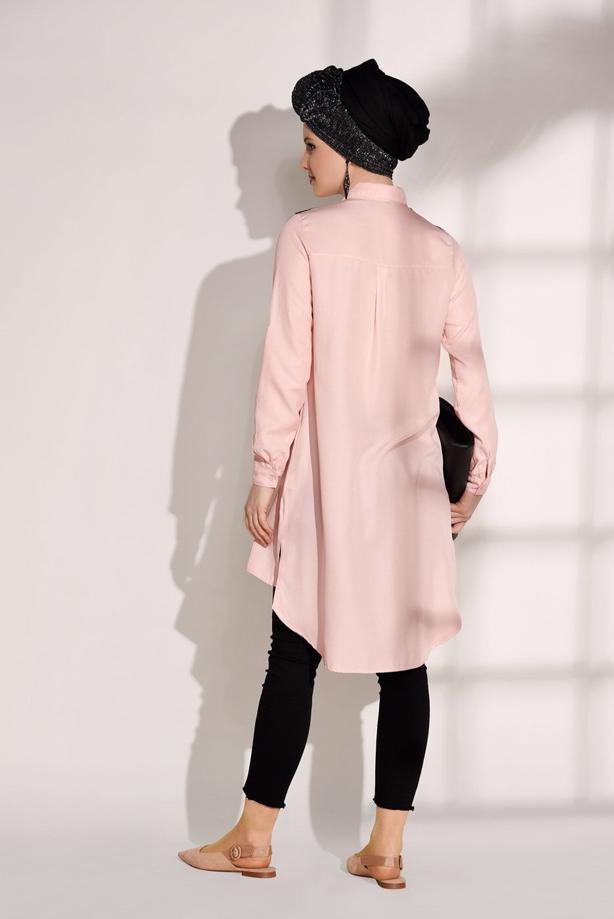 Hijab clothing  STONE DETAIL TUNIC T 0624  - TRENDTESETTÜR