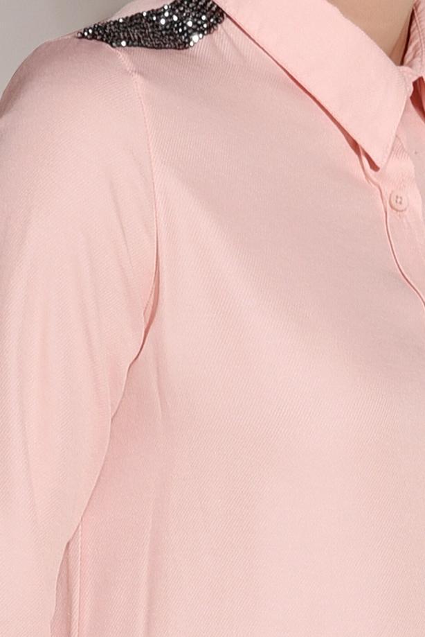 Hijab clothing  STONE DETAIL TUNIC T 0624  - TRENDTESETTÜR