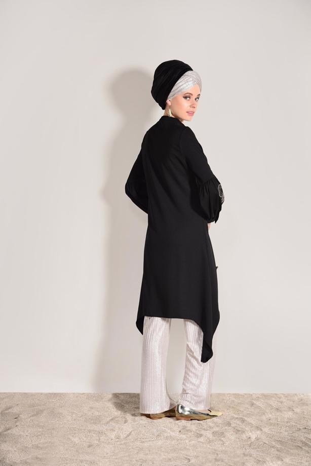Vêtements hijab  EMBROIDERY DETAIL TUNIC T 681  - TRENDTESETTÜR