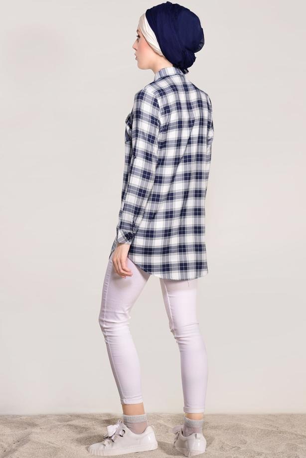Vêtements hijab  CHECKED TUNIC 0809  - TRENDTESETTÜR