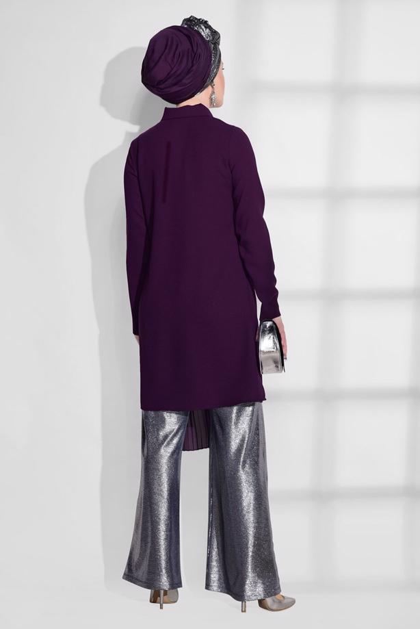 Hijab clothing  PLEAT DETAIL TUNIC T 1172  - TRENDTESETTÜR