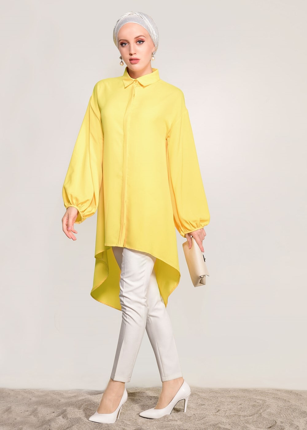 Vêtements hijab JAUNE TUNIQUE SALAS 1303