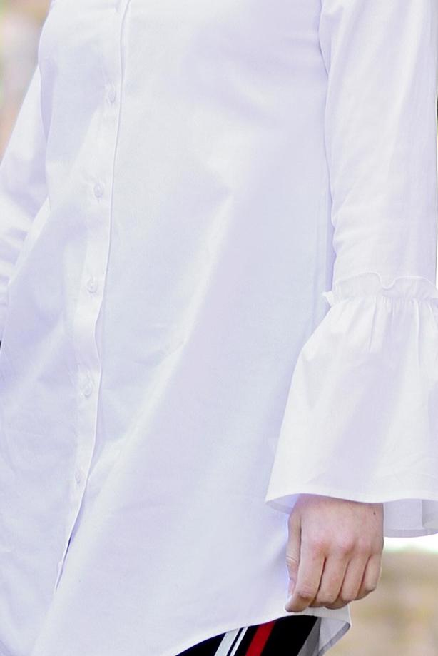 Vêtements hijab  RUFFLE DETAIL TUNIC T 1371  - TRENDTESETTÜR