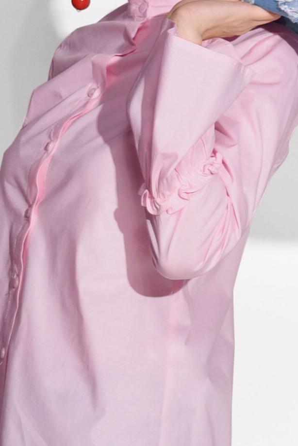 Vêtements hijab  RUFFLE DETAIL TUNIC T 1371  - TRENDTESETTÜR