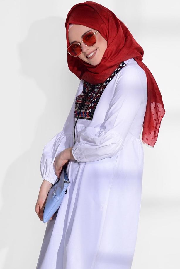 Vêtements hijab  ETHNIC PRINT TUNIC 2185  - TRENDTESETTÜR