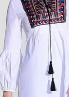 Vêtements hijab CRÈME TUNIQUE IMPRIMÉ ETHNIQUE 2185