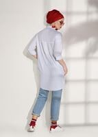 Vêtements hijab BLANC TUNIQUE DÉTAILLÉE BOUTONS 2624