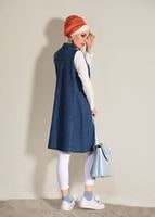 Hijab clothing NAVY BLUE 2-PIECE SPORTS TUNIC 2813 