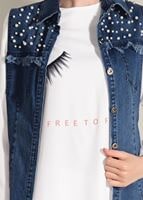 Hijab clothing NAVY BLUE 2-PIECE SPORTS TUNIC 2813 