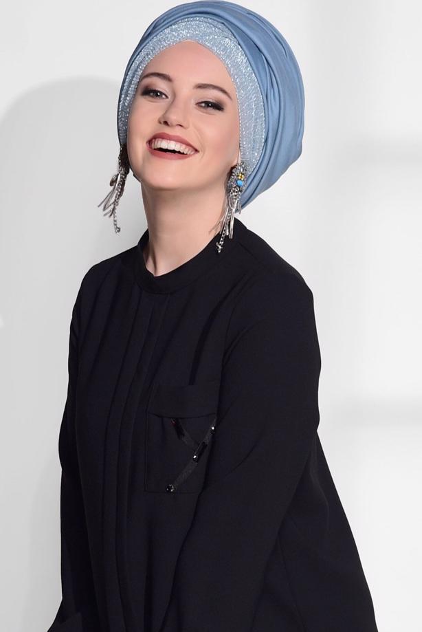 Vêtements hijab  POCKET DETAIL TUNIC 2962  - TRENDTESETTÜR
