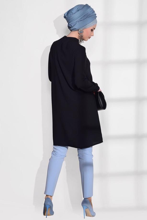 Vêtements hijab  POCKET DETAIL TUNIC 2962  - TRENDTESETTÜR