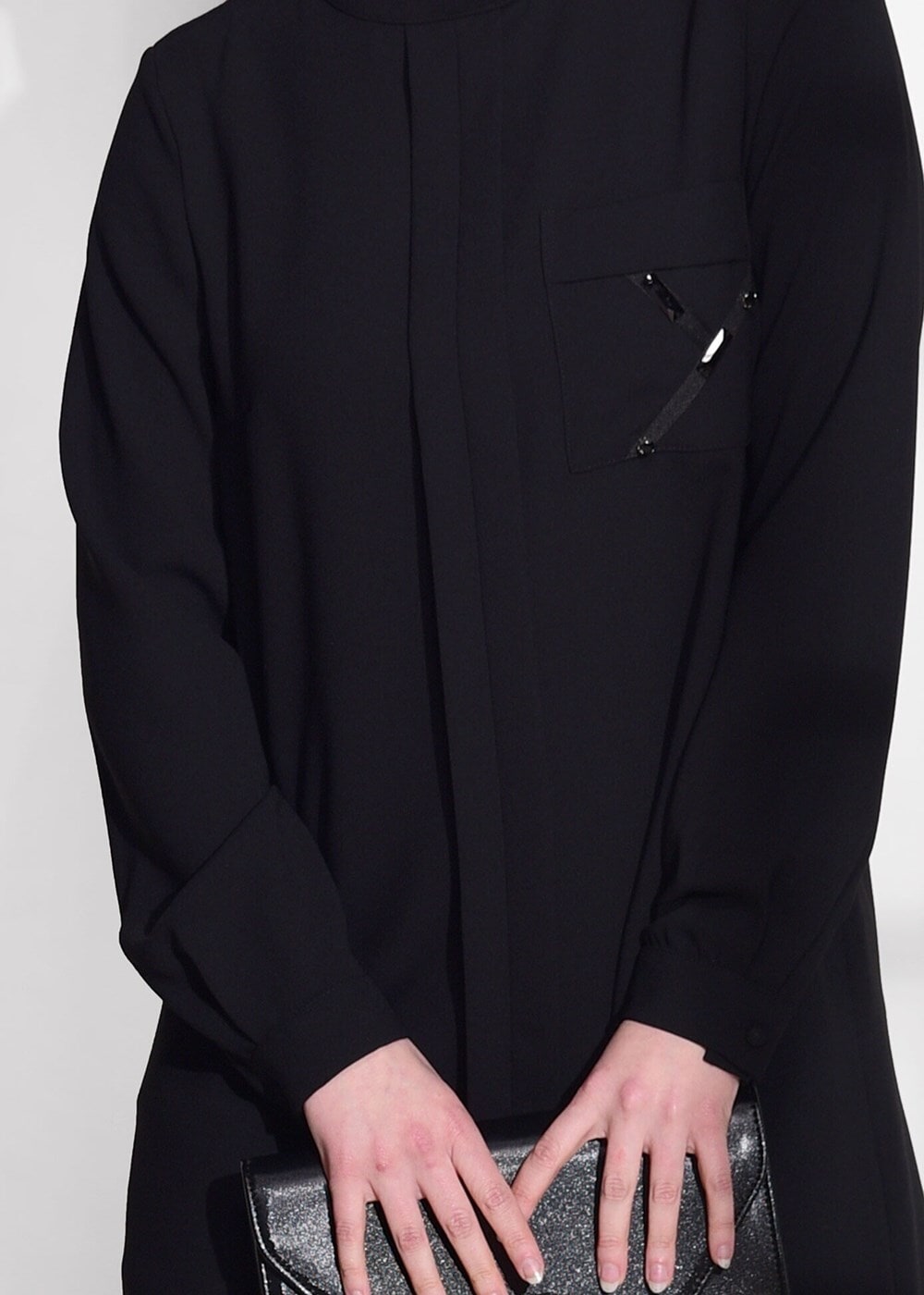 Vêtements hijab NOIR TUNIQUE DÉTAIL POCHE 2962