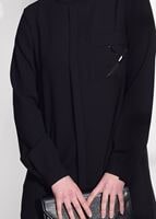 Vêtements hijab NOIR TUNIQUE DÉTAIL POCHE 2962
