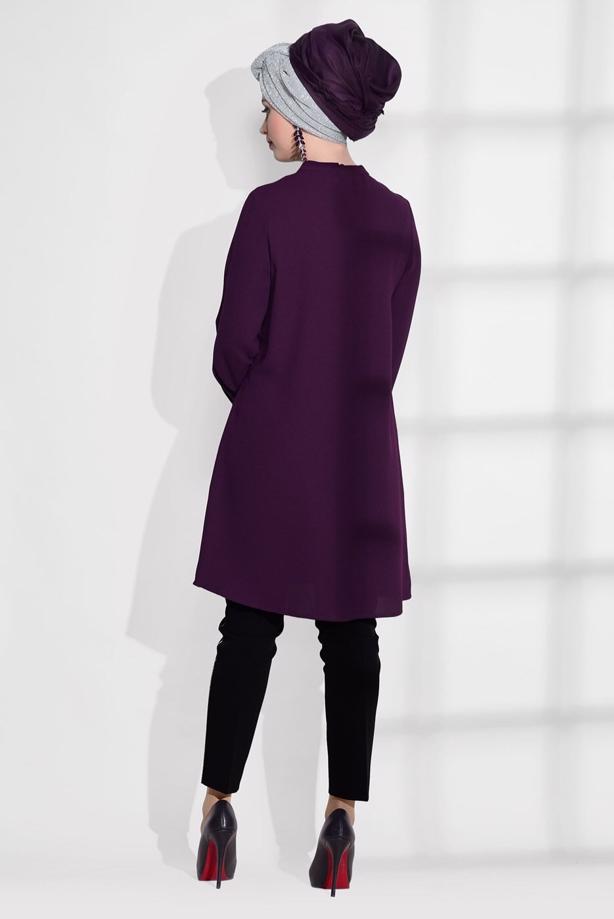 Vêtements hijab  POCKET DETAIL TUNIC 2962  - TRENDTESETTÜR
