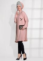Vêtements hijab POUDRE TUNIQUE DÉTAIL POCHE 2962