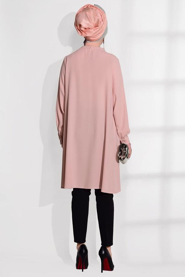 Vêtements hijab  POCKET DETAIL TUNIC 2962  - TRENDTESETTÜR
