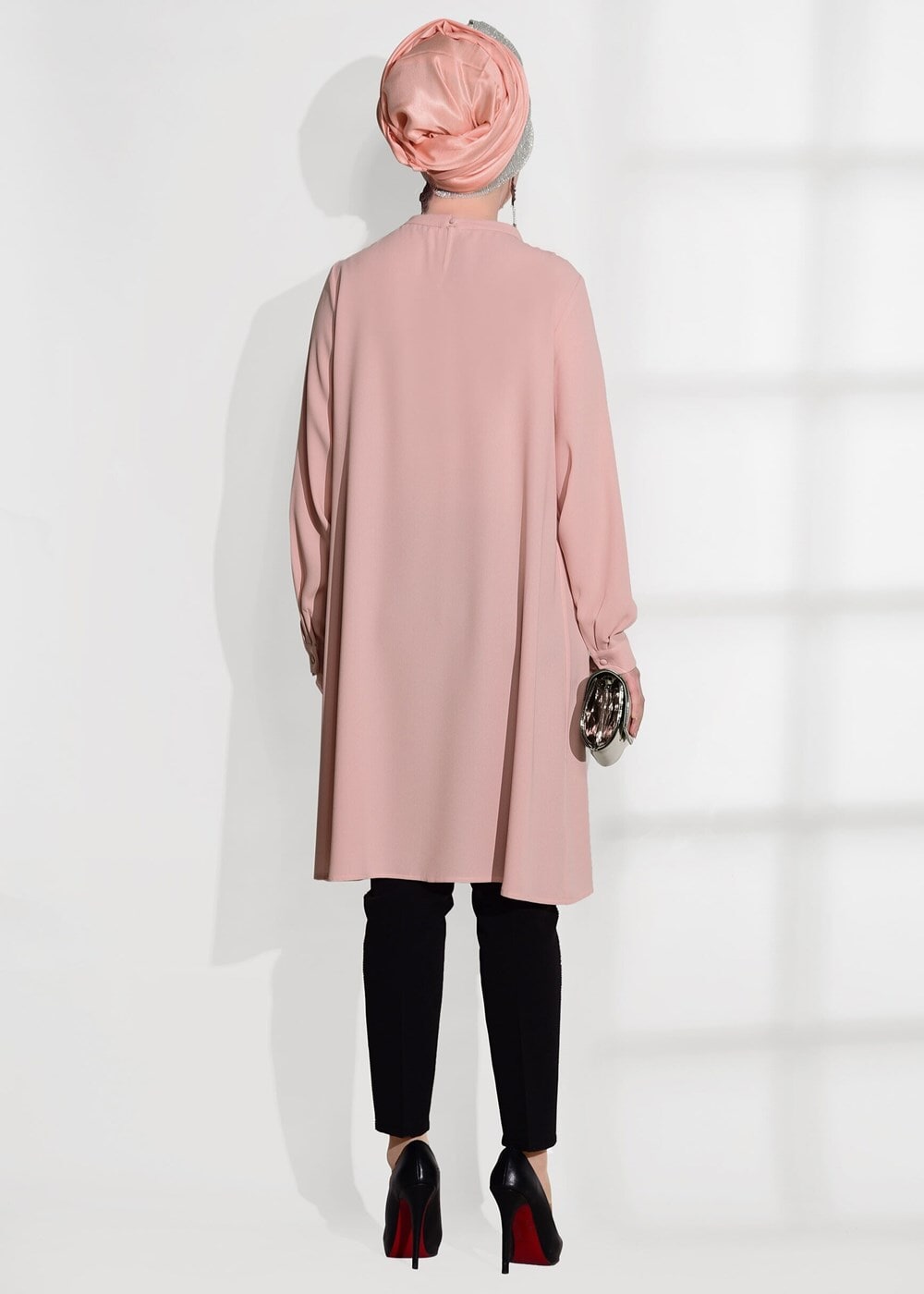 Vêtements hijab POUDRE TUNIQUE DÉTAIL POCHE 2962