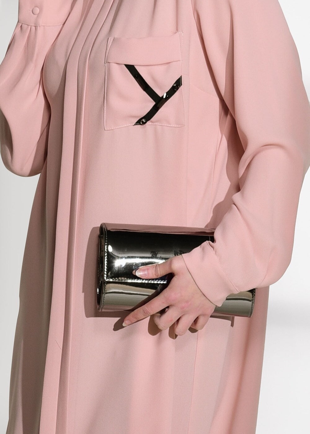 Vêtements hijab POUDRE TUNIQUE DÉTAIL POCHE 2962