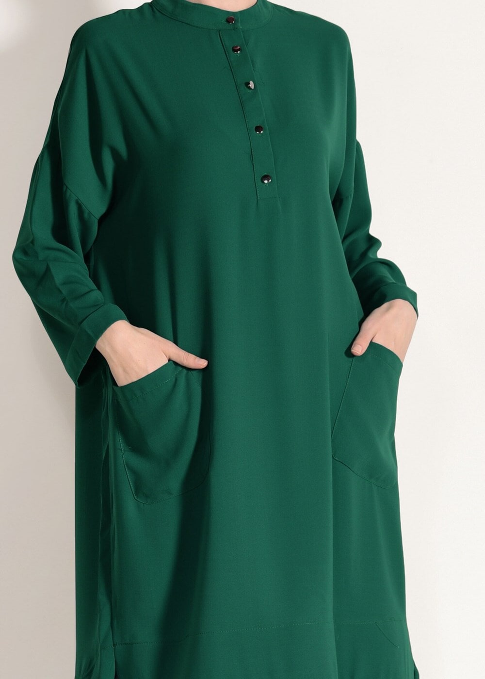 Vêtements hijab VERT TUNIQUE BOOTH AVEC POCHES 3103
