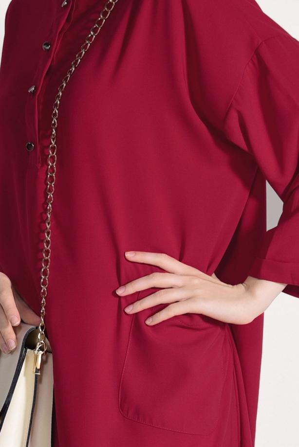 Vêtements hijab  POCKET DETAIL BOOTH TUNIC 3103  - TRENDTESETTÜR