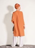 Vêtements hijab ORANGE TUNIQUE BOOTH AVEC POCHES 3103