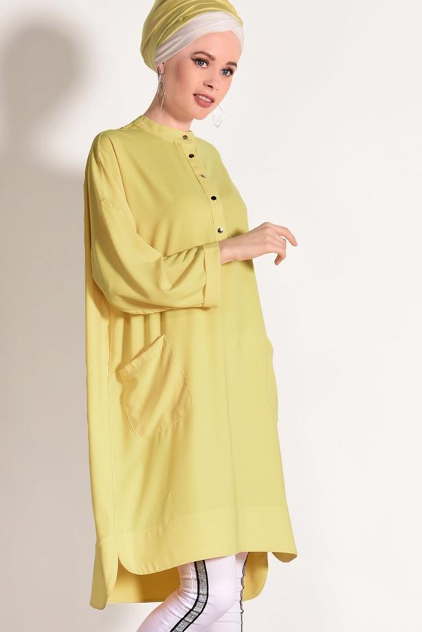 Vêtements hijab  POCKET DETAIL BOOTH TUNIC 3103  - TRENDTESETTÜR
