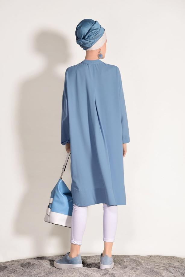 Vêtements hijab  POCKET DETAIL BOOTH TUNIC 3103  - TRENDTESETTÜR