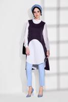 Tesettür giyim MOR T 3161  ModaBu- 2&prime;li Tunik