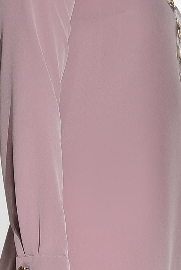 Hijab-Kleidung  T 3308 Mısra- Klasik Kesim Tunik - TRENDTESETTÜR