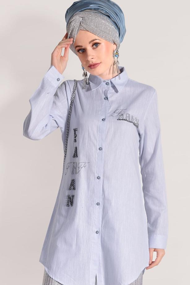 Vêtements hijab   BEADED TUNIC 3429 - TRENDTESETTÜR