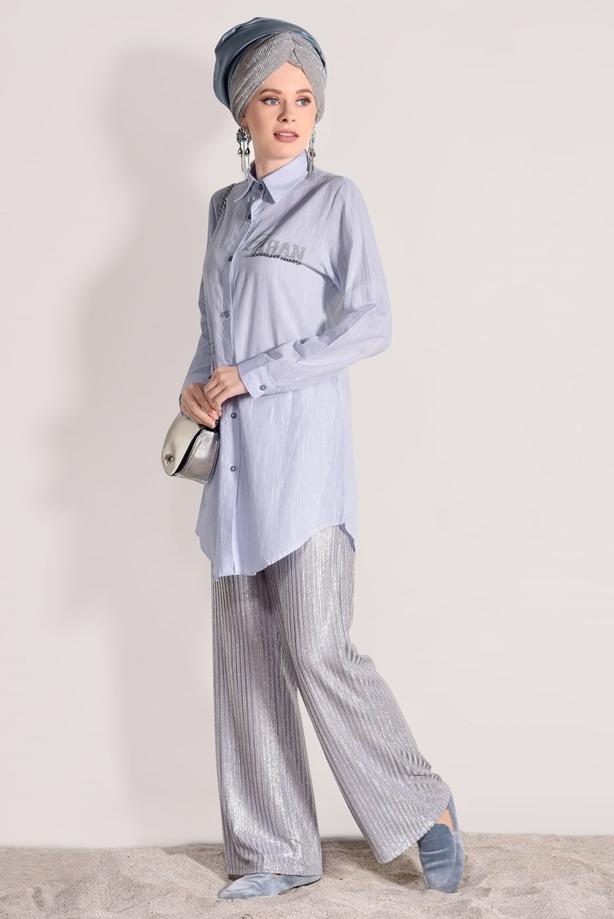 Vêtements hijab   BEADED TUNIC 3429 - TRENDTESETTÜR