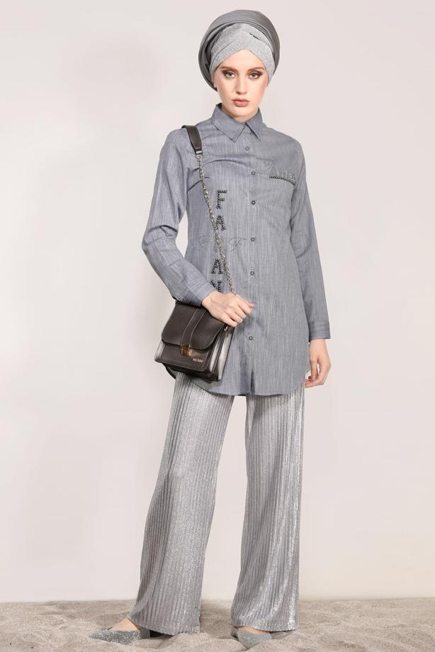 Vêtements hijab   BEADED TUNIC 3429 - TRENDTESETTÜR