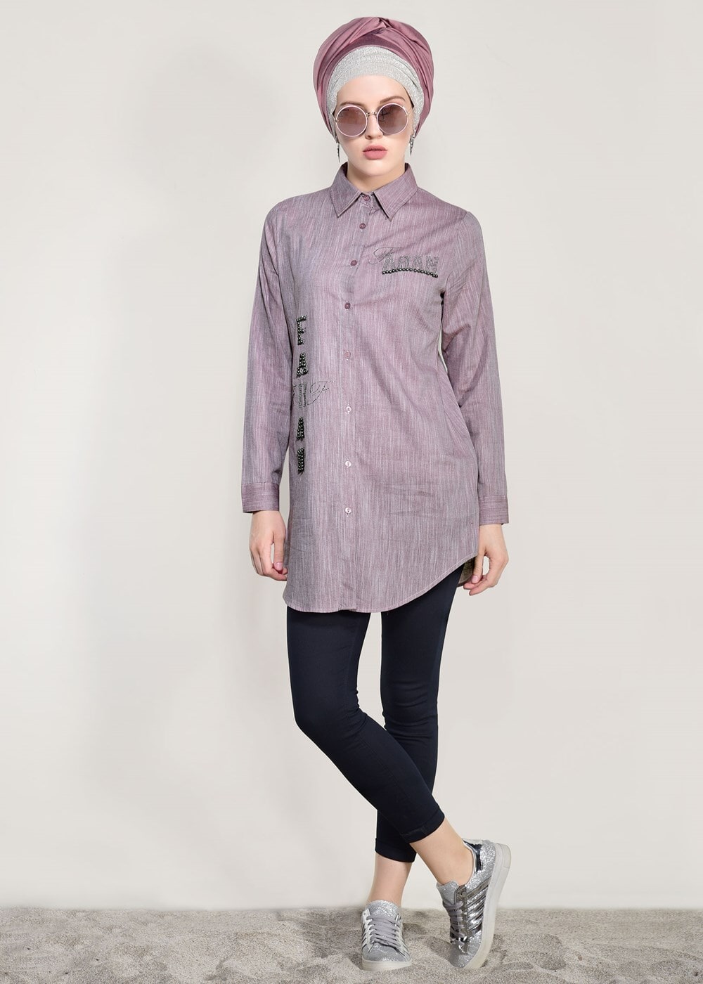 Vêtements hijab ROSE TUNIQUE PERLE 3429