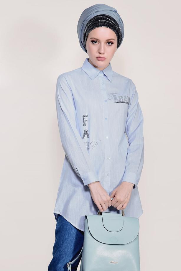 Vêtements hijab   BEADED TUNIC 3429 - TRENDTESETTÜR