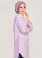 Hijab clothing POWDER FRINGE DETAILED TUNIC 3529 