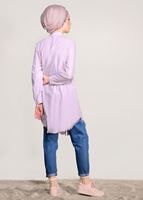Hijab clothing POWDER FRINGE DETAILED TUNIC 3529 