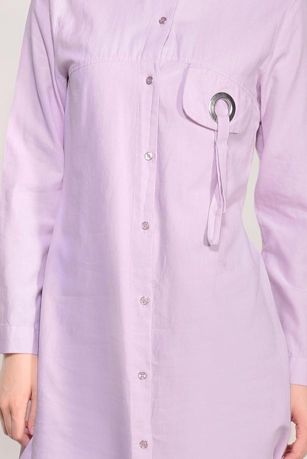 Vêtements hijab  FRINGE DETAILED TUNIC 3529  - TRENDTESETTÜR