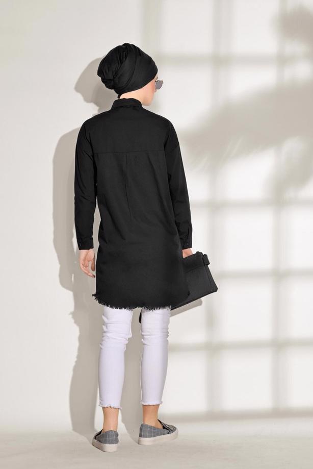 Vêtements hijab  POCKET DETAILED SPORTS TUNIC 3614  - TRENDTESETTÜR