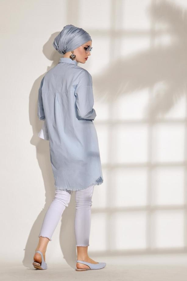 Vêtements hijab  POCKET DETAILED SPORTS TUNIC 3614  - TRENDTESETTÜR