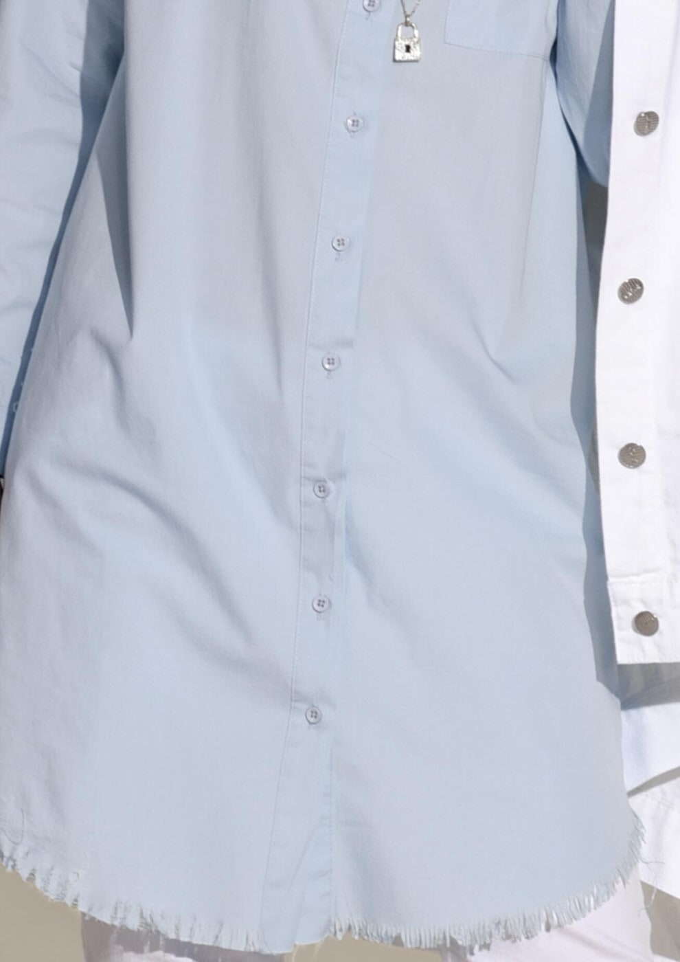 Hijab clothing BLUE POCKET DETAILED SPORTS TUNIC 3614 