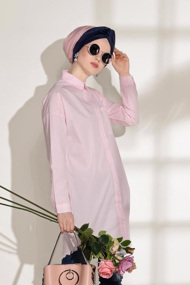 Vêtements hijab  POCKET DETAILED SPORTS TUNIC 3614  - TRENDTESETTÜR