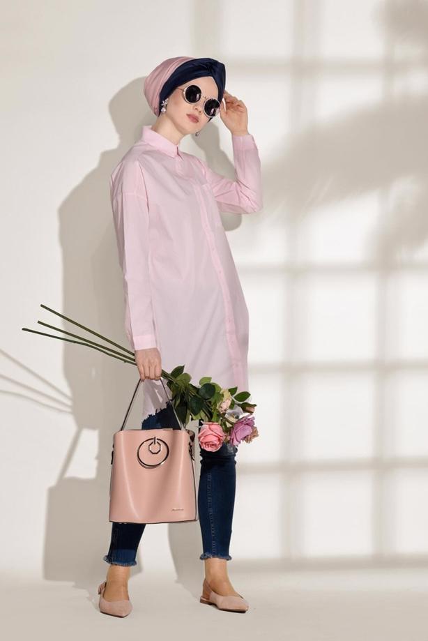 Vêtements hijab  POCKET DETAILED SPORTS TUNIC 3614  - TRENDTESETTÜR